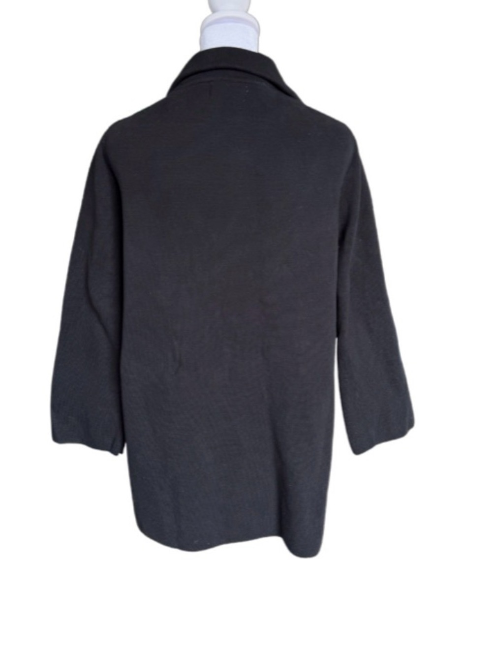 ONYOU Black Knit Open Front Jacket - Picture 2 of 5